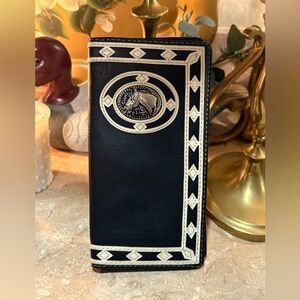 Unbranded Western Wallet and black and white print featuring a horse.